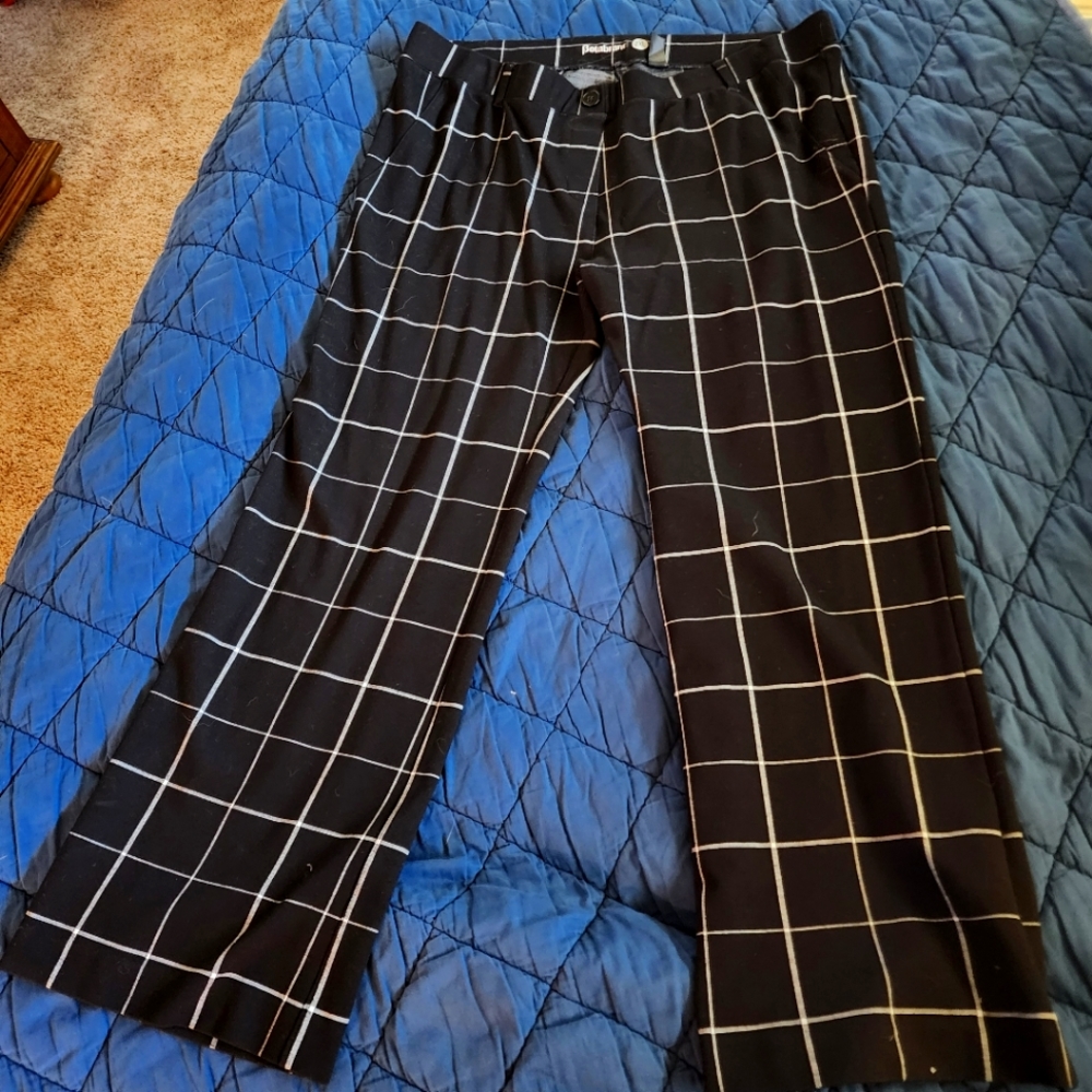 Betabrand window pane plaid 2XL (16) pants